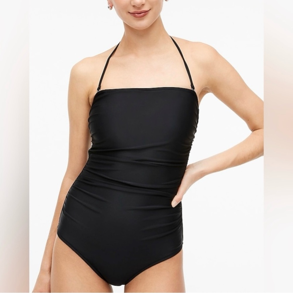 FINAL SALE!  NWT J. Crew Strapless Swimsuit black size XL